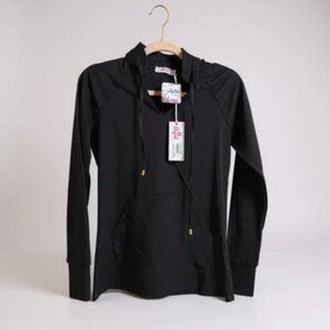 Aryeh Scarlett Cuffed Sleeve Pullover SPF FABRIC - Black